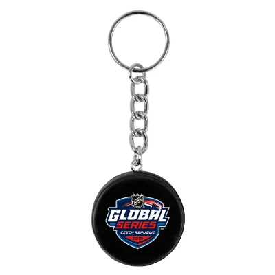 Přívěšek na klíče minipuk NHL Global Series 2024 Czechia Generic Logo