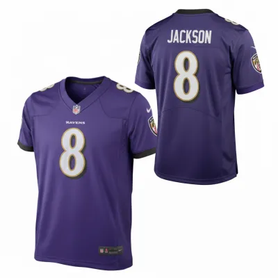 Pánský dres Lamar Jackson #8 Baltimore Ravens NFL Nike Game Home Jersey Velikost: M