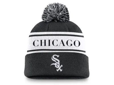 Pánská zimní čepice Chicago White Sox MLB Peak Standard Cuff Pom Beanie
