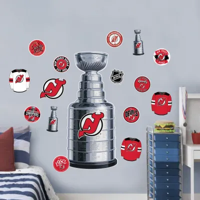 Nálepka na zeď New Jersey Devils NHL sitionable STANLEY CUP
