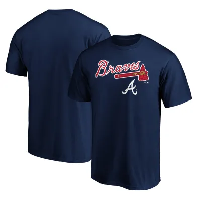 Pánské tričko Atlanta Braves MLB Team Lockup Logo Velikost: M