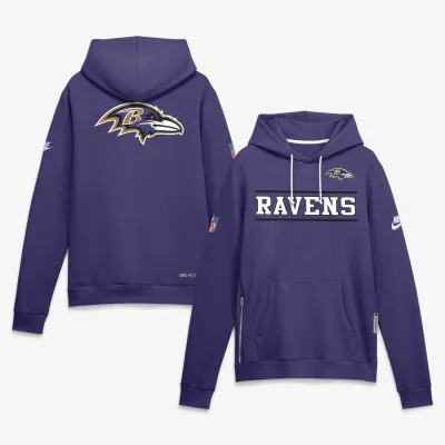 Mikina Baltimore Ravens NFL Standard Issue Replay Officials Alternate Dri-FIT Hoodie Velikost: S