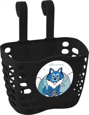 koš FORCE na řídítka dětský, černý