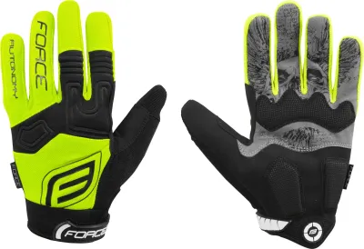 rukavice FORCE MTB AUTONOMY, fluo Velikost: M