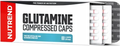 NUTREND GLUTAMINE COMPRESSED CAPS, obsahuje 120 kapslí