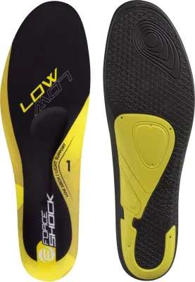 vložky treter FORCE SHOCK LOW, černo-žlutá Velikost: černo-žluté 38-39