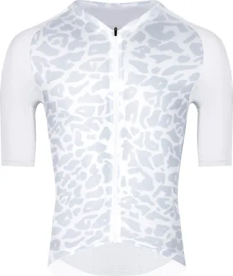 dres FORCE LEOPARD kr. rukáv, bílo-šedý Velikost: 3XL