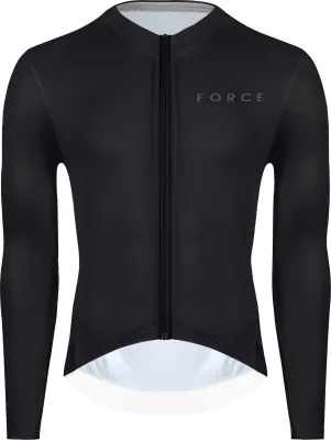 dres FORCE PLAIN dlouhý rukáv, černý Velikost: 3XL