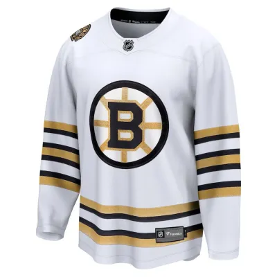 Pánský dres Boston Bruins NHL White 100th Anniversary Premier Breakaway Jersey Velikost: XL