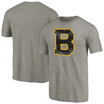 Tričko Boston Bruins NHL Hometown Collection Tri-Blend Gray Velikost: S