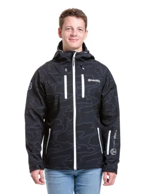 Meatfly pánská softshell bunda Rasmussen Morph Black | Černá | Velikost S