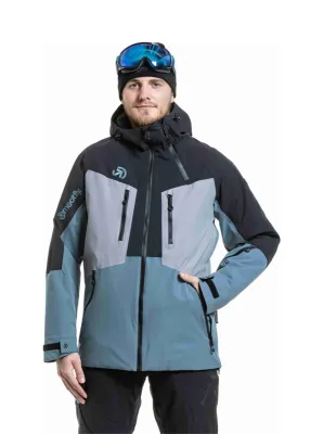 Pánská snb & ski bunda meatfly cronos černá/modrá m
