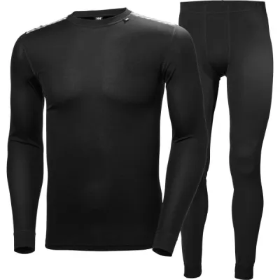 Helly Hansen COMFORT LIGHT SET Pánský set termo prádla, černá, velikost XXL