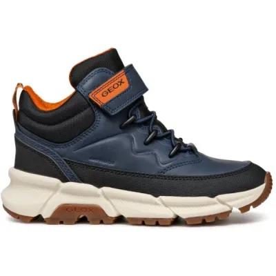 Geox J FLEXYPER PLUS B ABX G Chlapecké kotníkové boty, tmavě modrá, velikost 33