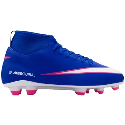Nike JR SUPERFLY 10 CLUB FG/MG Dětské kopačky, modrá, velikost 35.5
