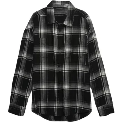 GAP LS FLANNEL Dívčí košile, černá, velikost L