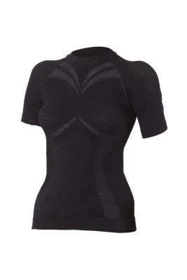 Lasting WALBA 9090 černé dámské merino triko Velikost: S/M 8595067811017