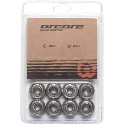 Arcore ABEC9 CHROM SET Inline ložiska, stříbrná, velikost UNI
