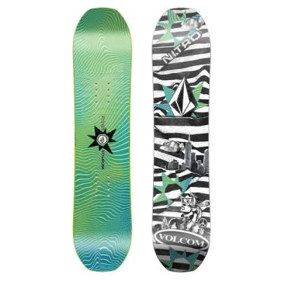 NITRO RIPPER KIDS X VOLCOM Dětský snowboard, zelená, velikost 121