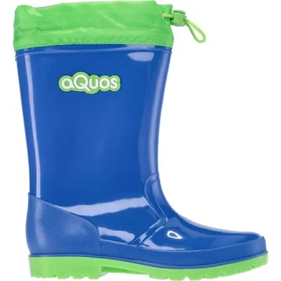 AQUOS RASTY J COLLAR Chlapecké holínky, modrá, velikost 35