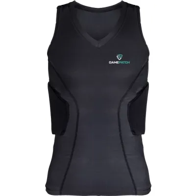 GAMEPATCH PADDED SHIRT PRO Kompresní unisex triko, černá, velikost XS