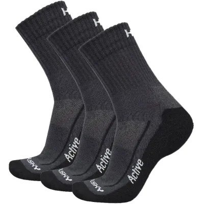 Husky Ponožky Active 3pack černá Velikost: L (41-44)