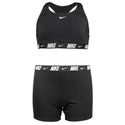 Nike LOGO TAPE Dívčí plavky, černá, velikost M