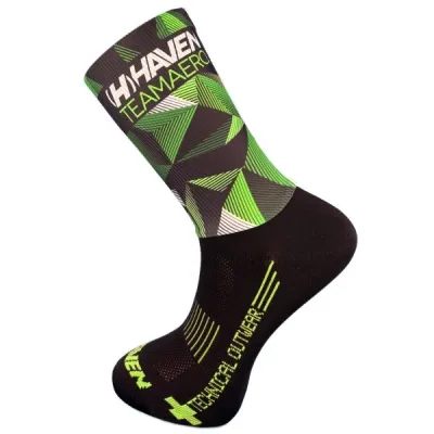 HAVEN AERO Aerodynamické ponožky, černá, velikost 37-39