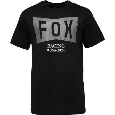 Fox TYPEFACE SS PREM TEE Pánské triko, černá, velikost L