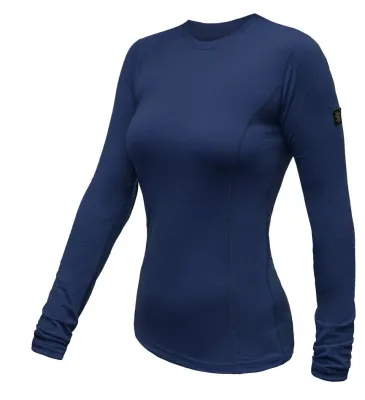 SENSOR MERINO ACTIVE dámské triko dl.rukáv deep blue Velikost: S