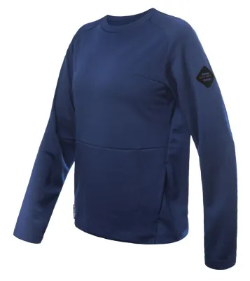 SENSOR MERINO UPPER traveller dámská mikina deep blue Velikost: S