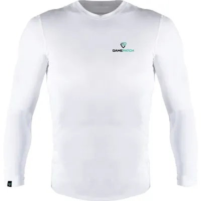 GAMEPATCH COMPRESSION SHIRT Kompresní unisex triko, bílá, velikost S