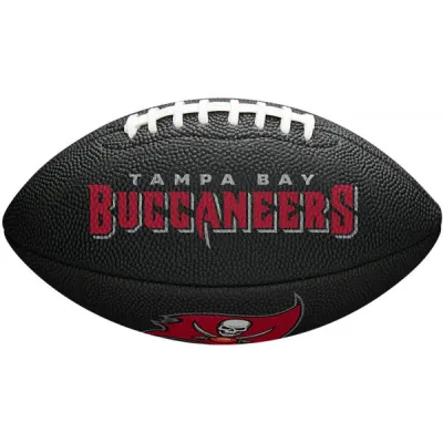 Wilson MINI NFL TEAM SOFT TOUCH FB BL TB Mini míč, černá, velikost UNI