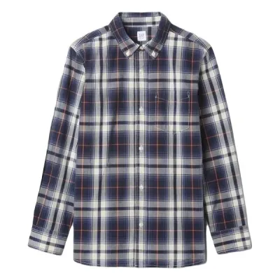 GAP FA24 LS POPLIN Chlapecká košile, tmavě modrá, velikost S