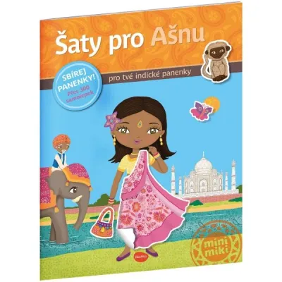 ELLA & MAX ŠATY PRO AŠNU Kniha samolepek, mix, velikost UNI