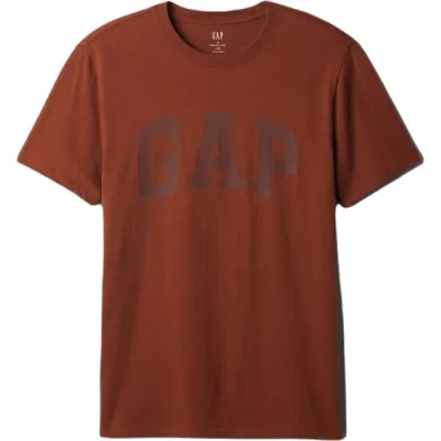 GAP BASIC LOGO Pánské tričko, hnědá, velikost XS