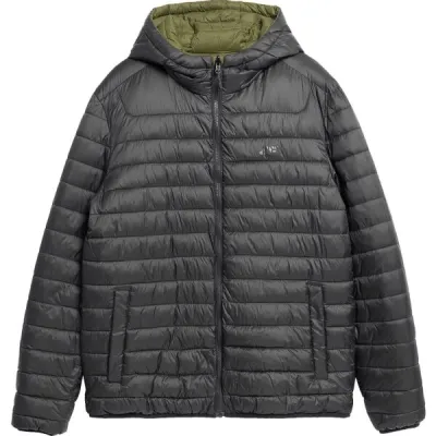 4F DOWN JACKET TWO-SIDED Pánská bunda, khaki, velikost S