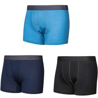 Sensor MERINO ACTIVE 3-PACK Pánské trenky, černá, velikost XL