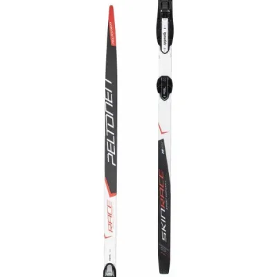 Peltonen SET SKINRACE CL STIFF + CLASIC AUTO Běžecké lyže na klasiku se stoupacími pásy, černá, velikost 195