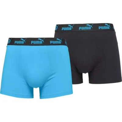Puma ELEMENTS MEN BASIC BOXERS 2P Pánské boxerky, černá, velikost S