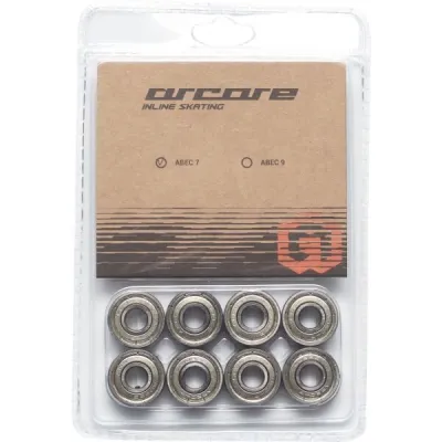Arcore ABEC7 CHROM SET Inline ložiska, stříbrná, velikost UNI