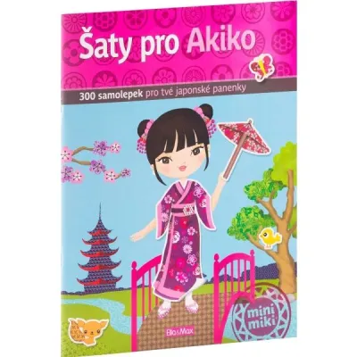 ELLA & MAX ŠATY PRO AKIKO Kniha samolepek, mix, velikost UNI