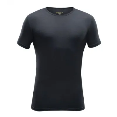 Devold BREEZE T-SHIRT Pánské vlněné triko, černá, velikost XL