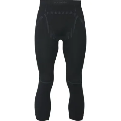 Klimatex BARIK SEAMLESS Pánské bezešvé termo 3/4 spodky, černá, velikost S/M