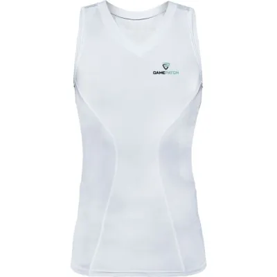 GAMEPATCH COMPRESSION SHIRT Kompresní unisex triko, bílá, velikost S