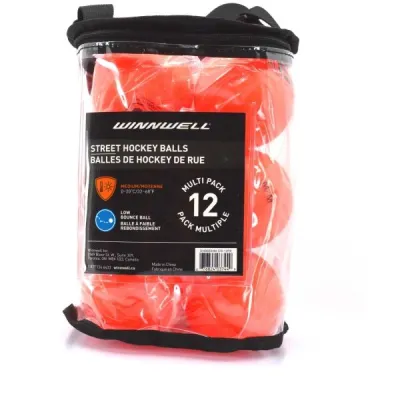 WINNWELL BALÓNEK (12PACK) Hokejbalový míček, oranžová, velikost UNI