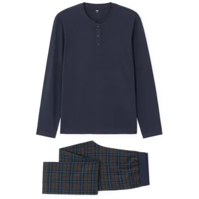 CELIO XMIPYMIX Pánské pyžamo, tmavě modrá, velikost S