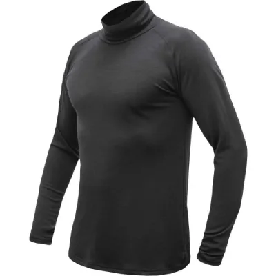 Sensor MERINO BLEND Pánský rolák s dlouhým rukávem, černá, velikost S