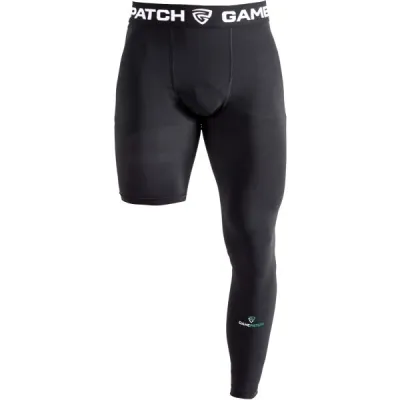 GAMEPATCH SINGLE-LEG TIGHTS LEFT Kompresní unisex legíny, černá, velikost XL