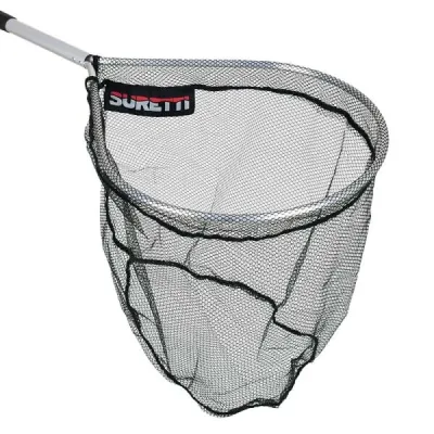 Suretti PSTRUHOVÝ 75 CM Rybářský podběrák, stříbrná, velikost UNI
